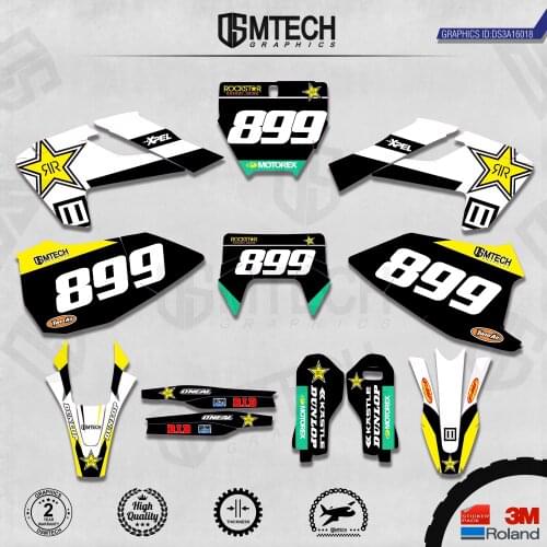 DSMTECH Customized Team Graphics Backgrounds Decals 3M Custom Stickers For TC FC TX FX FS 2016-2018 TE FE 2017-2019 018