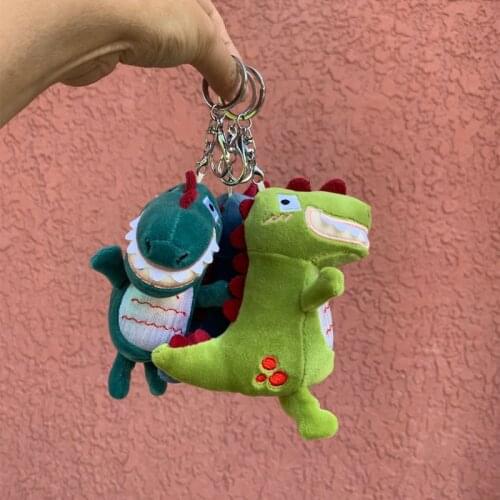 New creativ Cute Net Red Stylish dinosaur Star same style plush soft doll pendant bag bed decoration christmase birthday gift