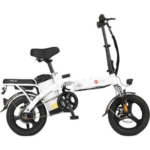 New Folding Electric Bicycle 14 inch Mini 48V Lithium Battery