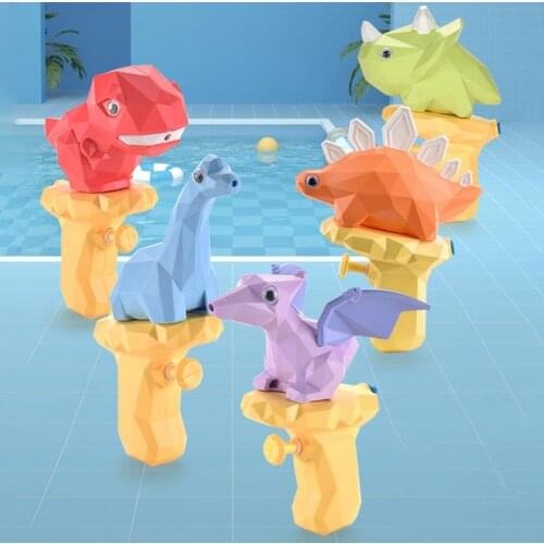Water Spray Lovely Watertight Design Plastic Cartoon Dinosaur Kid Spray Toy Party Interactive Game Toy for Summer Swimming Pool