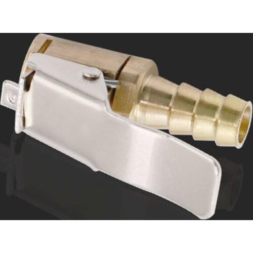 Portable Inflatable Pump for Car Tire Air Chuck Inflator Pump Valve Connector Clip-on Adapter Car Brass Tyre Wheel Valve