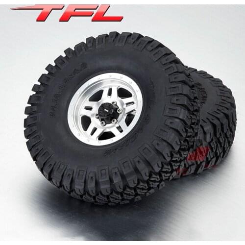 TFL 1/10 RC Car Accessories AXIAL SCX10 Crawler 1.9*4.6inch Emulation 5-Spoked Heavy Duty Tire TH01817-SMT6