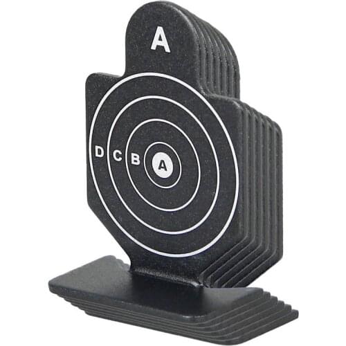 Training Target Tactical Black Shooting Target 6pcs 64x44x20mm for Hunting Shooting Use gs33-0180B