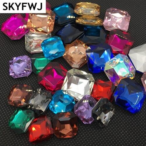 All Rest Colors & Sizes 8mm 10mm 12mm 14mm 16mm 18mm 23mm Octagon Square Flat Top Pointback Crystal Fancy Stone
