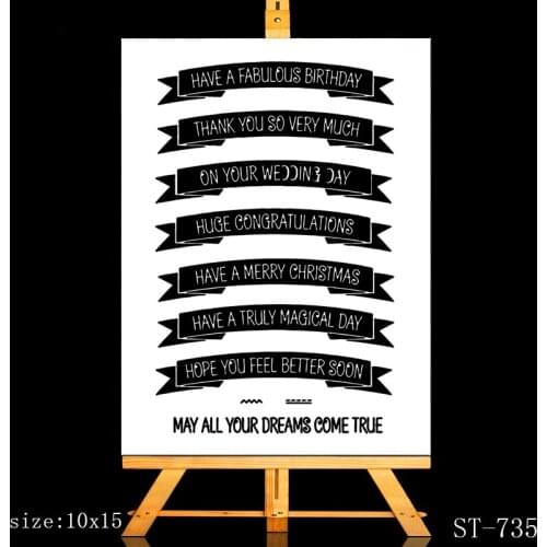 ZhuoAng serial number Clear Stamps/Card Making Holiday decorations For scrapbooking Transparent stamps 10*15cm