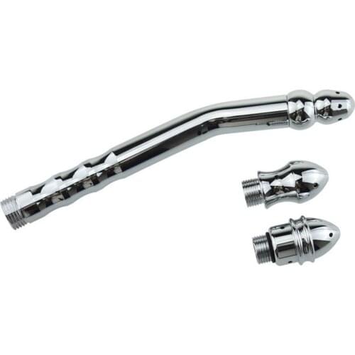 3 Styles Head Stainless steel Bidet Faucets Rushed Anal Douche Shower Cleaning Enemator Enema Metal Anal Cleaner Butt Plugs Tap