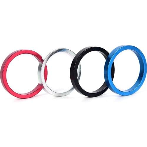 4pcs/set Aluminum Bike Headset Washer Mountain Bicycle Front Fork Washer Bike Stem Handlebar Spacers Ring Gasket