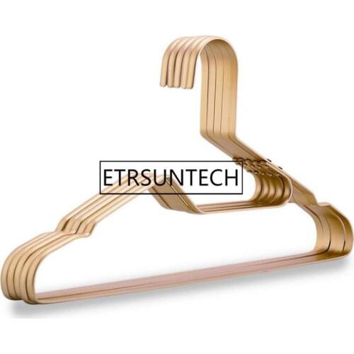 50pcs Fancy Colorful Aluminum Alloy Hanger for Clothes,Metal Shirts Dress Tops Hanger Non Slip