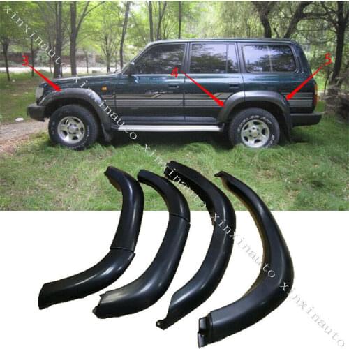 6pcs Fender Flares Wheel Arches Wide body For Toyota Land Cruiser 80 1991-1997