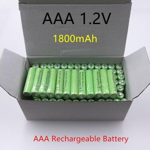 2021 New AAA 1800 mAh 1.2V bateray recargable de Calidad Ni-MH 1,2 V bateray recargable 3A Baterias