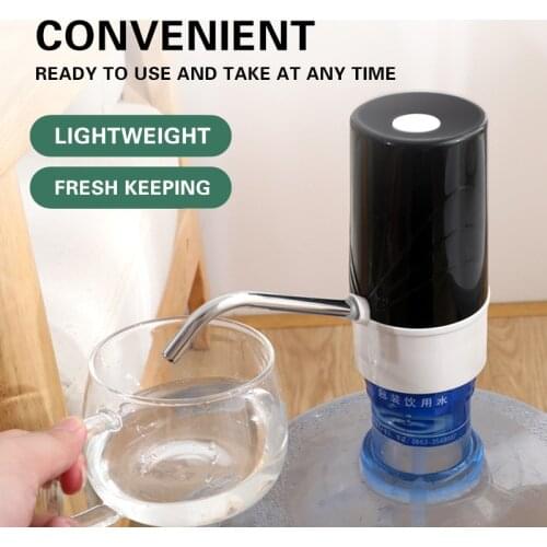 Water Bottle Pump Electric Portable Water Pump USB Charging Automatic Electric Water Dispenser Pump Bottle Water Pump AutoSwitch