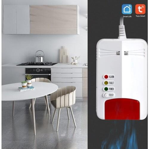 Smart home Kitchen wifi gas detector mobile APP security home safe wireless GAS leakage detector sensor Phone call Push alarm