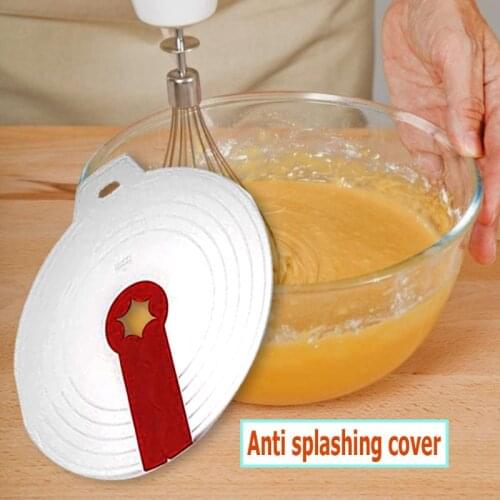 Hot Sale Eggs Cream Mixer Cover Guard Bowl Whisks Screen Baking Beat Eggs Splash Lids Cooking Supplies for Kitchen