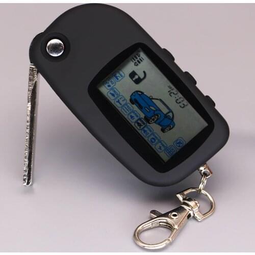 A6 two Way Lcd Remote Controller Key Fob Chain Auto Car Alarm Keychain For Engine Starter Starline A6 Fob Keychain Body Remote