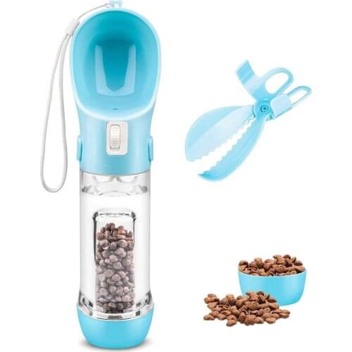 Dog Water Bottle Multifunctional Dog Water Dispenser With Drinking , Portable Leak Proof Pet Water Bottles For Outdoor