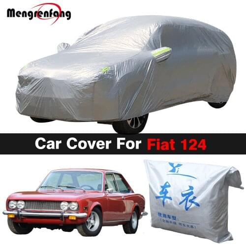Full Car Cover Outdoor Anti-UV Sun Shade Snow Rain Protection Cover Dustproof For Fiat 124