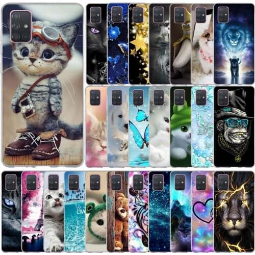 Case For Samsung Galaxy A71 Case 2019 Soft TPU Phone Back Cover for Samsung A71 Silicone Case Coque Capa A 71 A715 A715F Bumper