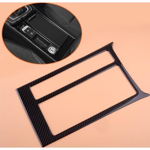 Carbon Fiber Water Cup Holder Panel Cover fit for VW Golf MK7 VII 2013-2017