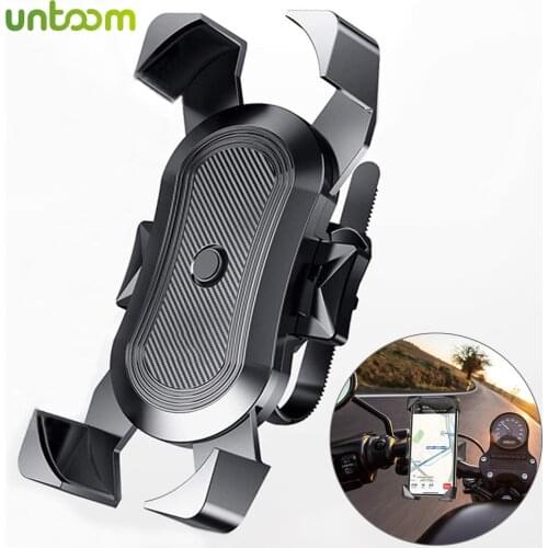 Untoom Bicycle Phone Holder Universal Motorcycle Handlebar Phone Holder Stand for iPhone Samsung GPS Bike Cellphone Holder Mount
