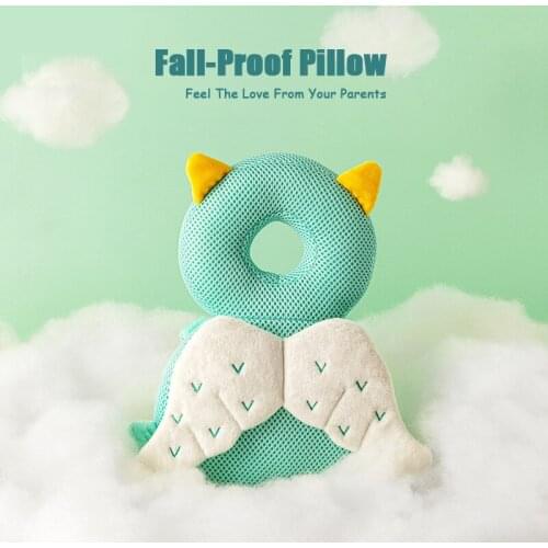 Baby Head Protection Pillow Cartoon Infant Anti-Fall Pillow Soft PP Cotton Toddler Children Protective Cushion Baby Safe Care