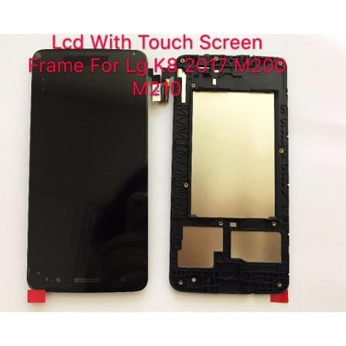 DGGROWING 10 PCS/Lot Brand New 5.0" Screen For LG K8 2017 M200 M210 MS210 LCD Pantalla With Touch Screen Glass Frame Assembly