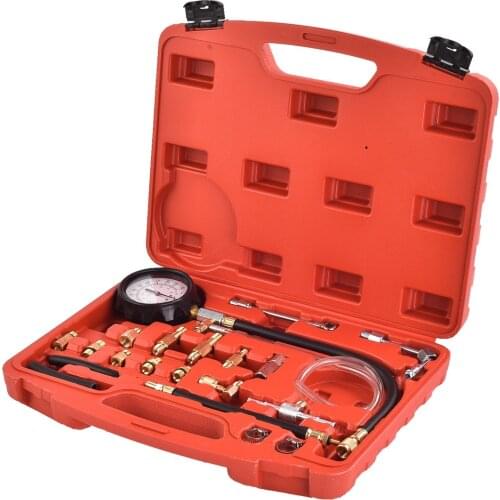 140PSI New Fuel Injection Pressure Injector Pump Tester Test Pressure Gauge Kit