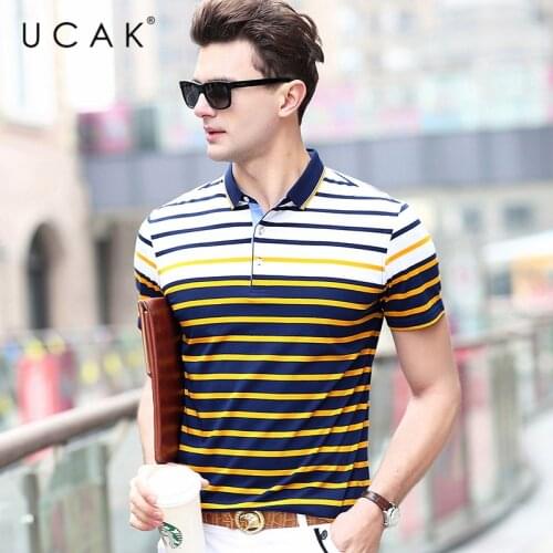 UCAK Brand Cotton T-Shirts Mens Casual Tshirt Summer Streetwear Short Sleeve T Shirt New Fashion Style Tee Shirts Homme U5163