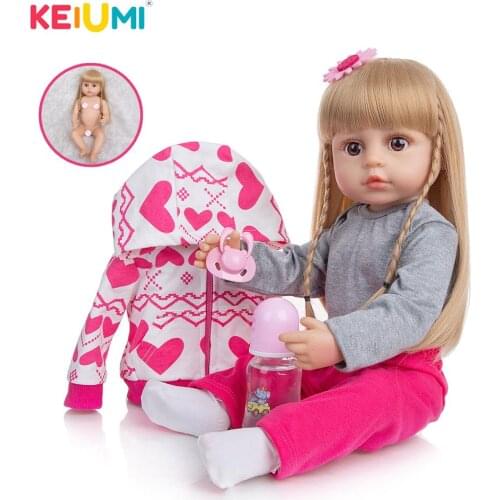 22 Inch Full Silicone Body Reborn Baby Bath Doll Toys 55 CM Real Touch Princess Bebe Boneca Dolls Toy Kids DIY Playmate Gifts