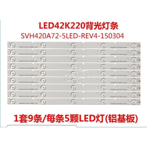 New original 5LED strip Circuits SVH420A72-REV3-5LED SVH420A72-5led-rev4-150304 FOR LED42K20JD led42ec110jd LED42K220 GLB