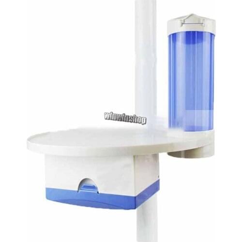 Dental chair cup rack three in one storage table tissue box small tray additional tray cup holder cup bucket dental fittings
