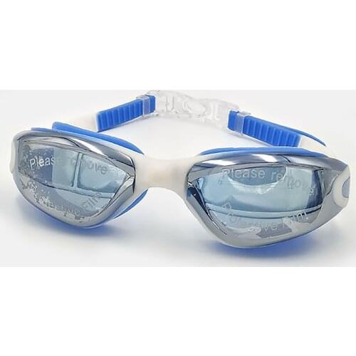 Professional Electroplating UV Swim Eyewear Anti-Fog Silicone Dioptric Adult Sports Glasses Adjustable Waterproof Earplugs