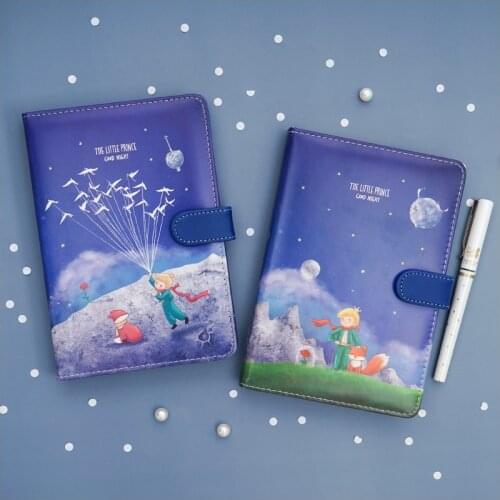 My Little Prince Blue Buckle Diary Journals Travel Diy Notebooks School Gift Colored Inside Pages Notepads Office Accessories