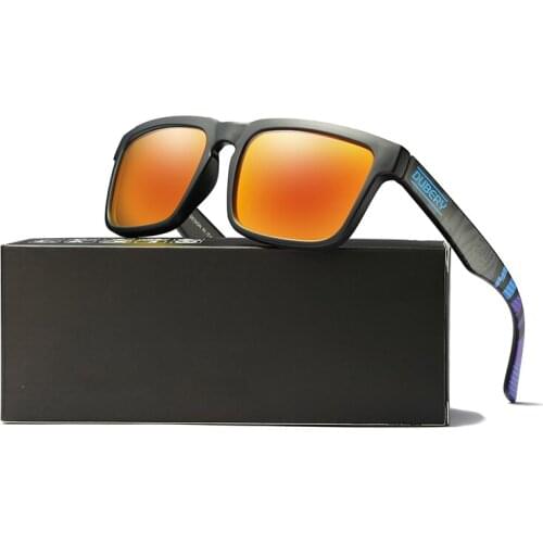 Simvey Fashion Polarized Sunglasses Men Reflective Coating Square Mirrored Sunglasses Women Brand Design Oculos De Sol with Case