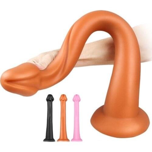 Super Long Silicone Anal Dildo Butt Plug G spot Stimulate Masturbator Huge Butt Plug Big Anal Dildo Sex Toys For Woman Men Gay