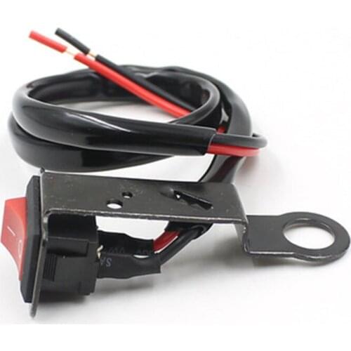 On Off Button Motorcycle Switch Copper DC12V-24V Plastic Metal Practical