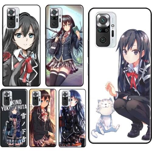 Yukinoshita Yukino OreGairu For Xiaomi Redmi Note 10 Pro 8T 9S Note 7 8 9 Pro Phone Case For Redmi 9C 9T 9 9A 8A K40