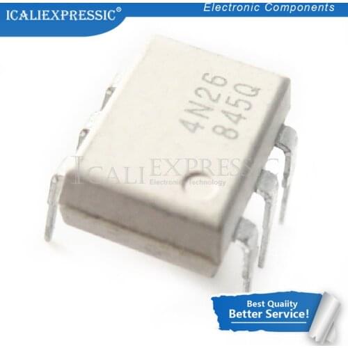 10PCS EL4N26 4N26 DIP-6 optocoupler opto coupler original authentic In Stock