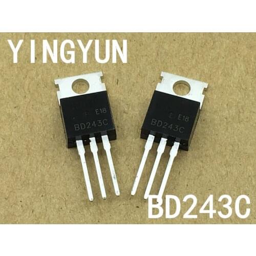 10PCS/lot BD243C BD243 100V 6A TO-220 new original