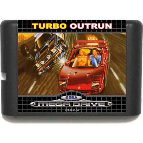 Turbo Outrun 16 bit MD Game Card For Sega Mega Drive For Genesis