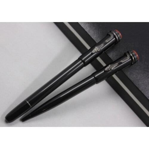 2021 Luxury New Mon Heritage Series Ballpoint Roller Ball Pen with Snake Clip Office Fountain Pens