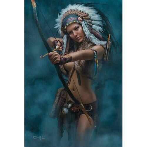 5D diy Diamond Painting Cross Stitch Indian woman Crystal Diamond Embroidery beauty mosaic painting handcrafted home Decor