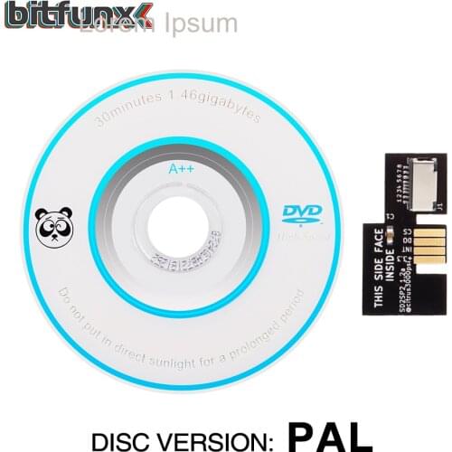 Bitfunx SD2SP2 Adapter TF Card Reader Replacement + Swiss Boot Disc Mini DVD for Nintendo Gamecube NGC NTSC