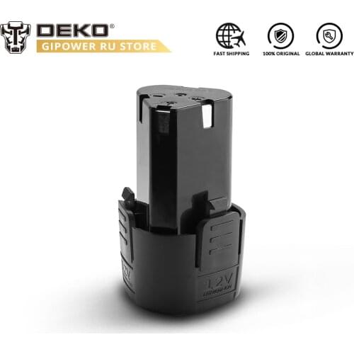 DEKO Battery12V 12V Lithium Ion Battery Pack for Banger 12V Cordless Drill