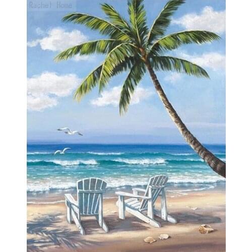 Diamond Embroidery Diy Diamond Painting Cross Stitch Kits Diamond Mosaic Seaside Full Square Diamond Embroider CS217