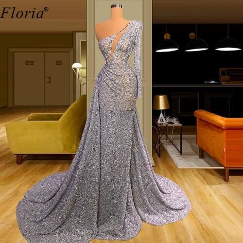 2 Designs Fashion Couture Arabic Evening Dresses Long Sleeve Formal Evening Gowns Mermaid Celebrity Dresses Abiti Da Cerimonia
