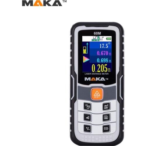 Visual Laser Distance Meter 60M 100M Rangefinder Electronic Two-way Level Trena Laser Tape Distance Measurer Range Finder MK6