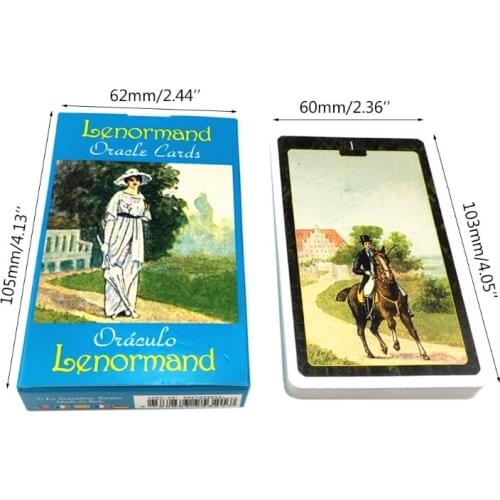 Lenormand Oracle Cards English Version Tarot 44-Card Deck Divination Fate Board Game Family Party