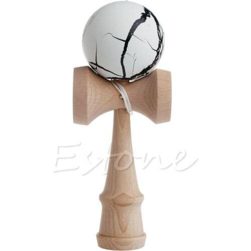 Hot Crack Pattern Paint Toy Bamboo Kendama Best Wooden Educational Toys Kids Toy