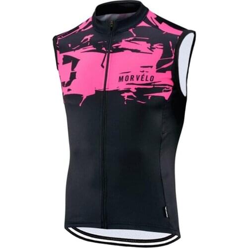 Morvelo Sleeveless Cycling Jersey Men Summer Cycle Vest Breathable MTB Bike Vest Men Racing Sport Undershirt Tops Gilet Ciclismo