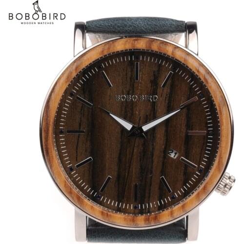 BOBO BIRD Mens Watches Wooden Quartz Wrist Watch Man Luxury Wristwatch Japan Movement Quartz Timepieces C-O27 DROP SHIPING
